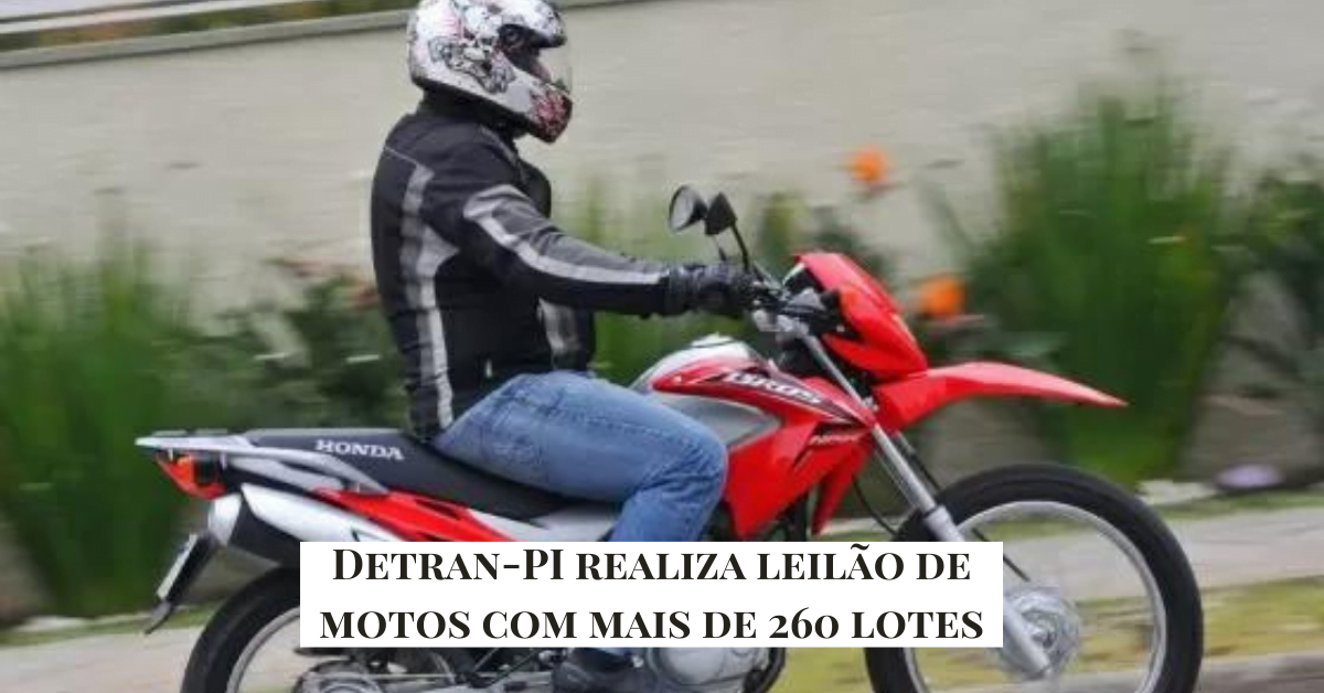 Detran-PI realiza leilão de motos com mais de 260 lotes